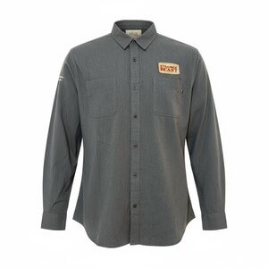 Tank Farm Sierra Nevada Strange Beast Gray Button Shirt Men’s Large NWT
